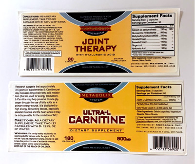 Supplement labels